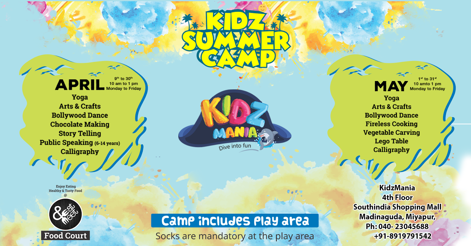 best summer camp for kids in hyderabad indoor play area for kids indoor playground flyers