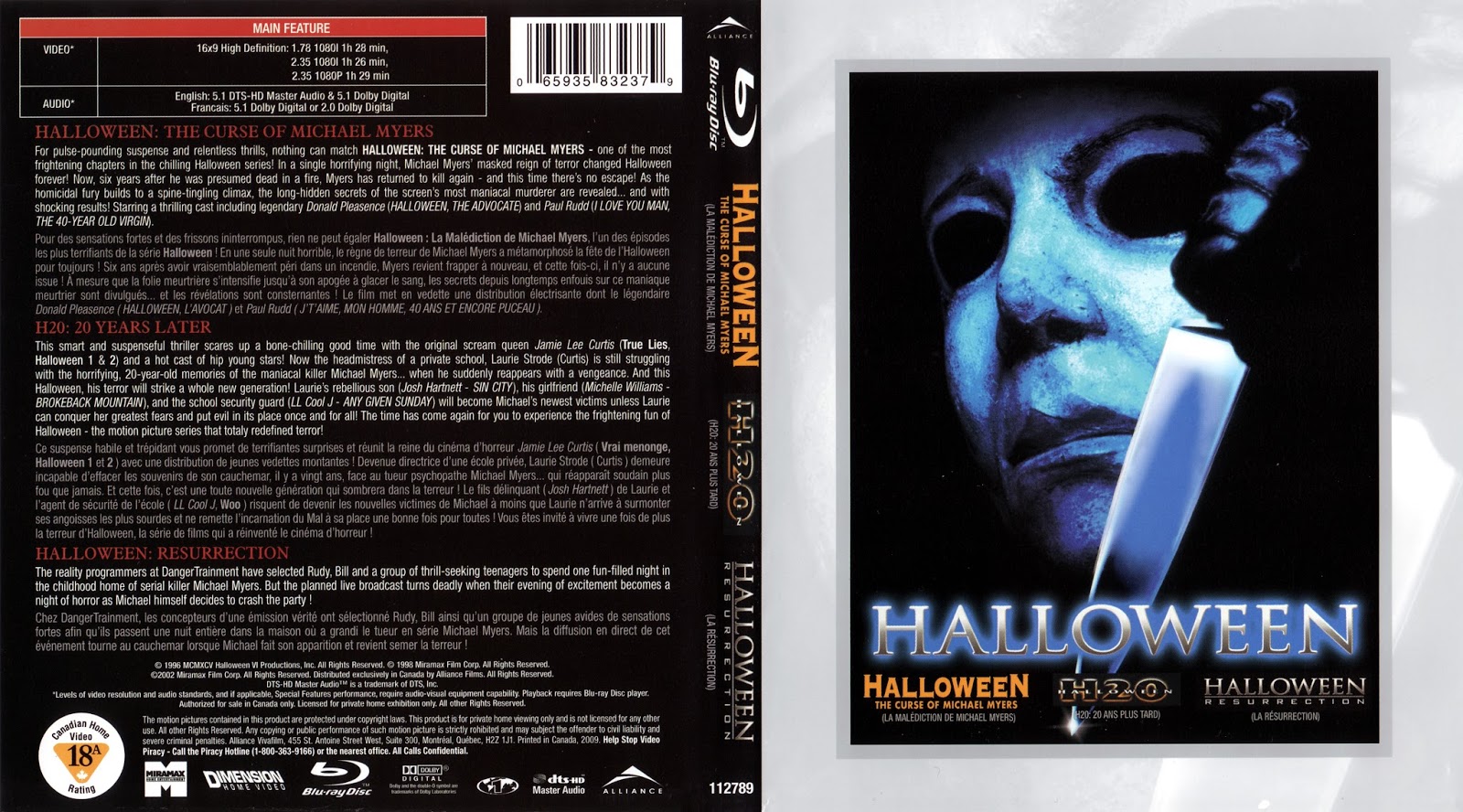 The Horrors of Halloween HALLOWEEN Franchise (19782009) Boxset Ads