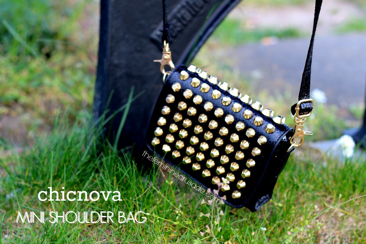 Chicnova Embellished Mini Shoulder Bag