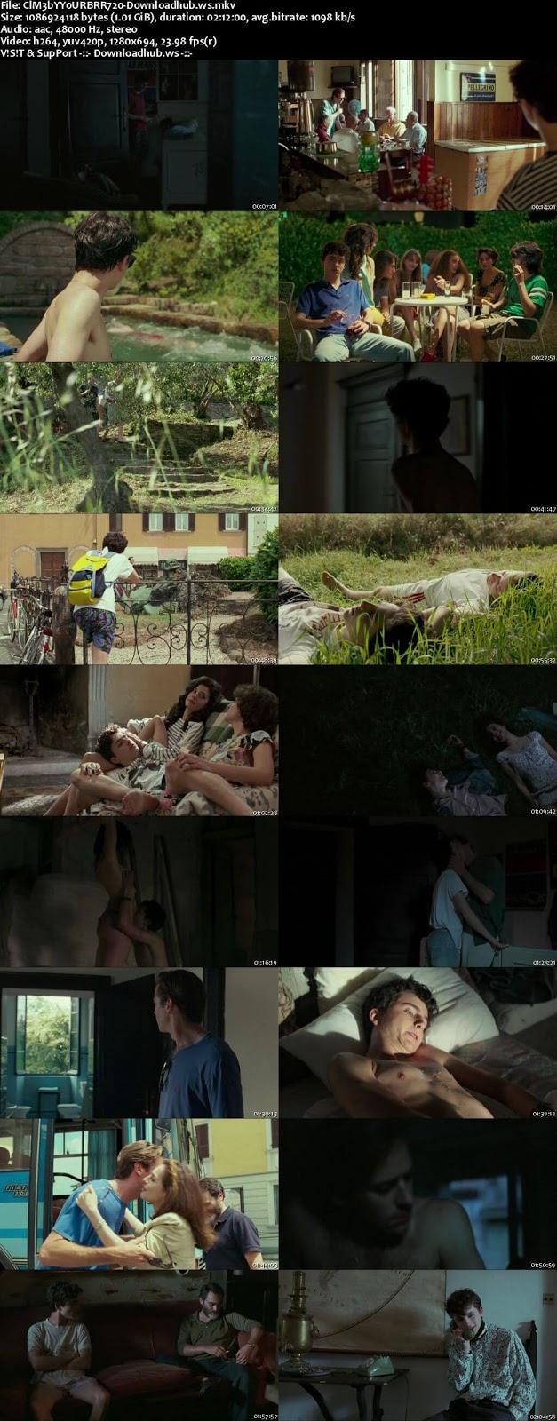 Call Me by Your Name 2017 English 720p BRRip 1GB ESubs