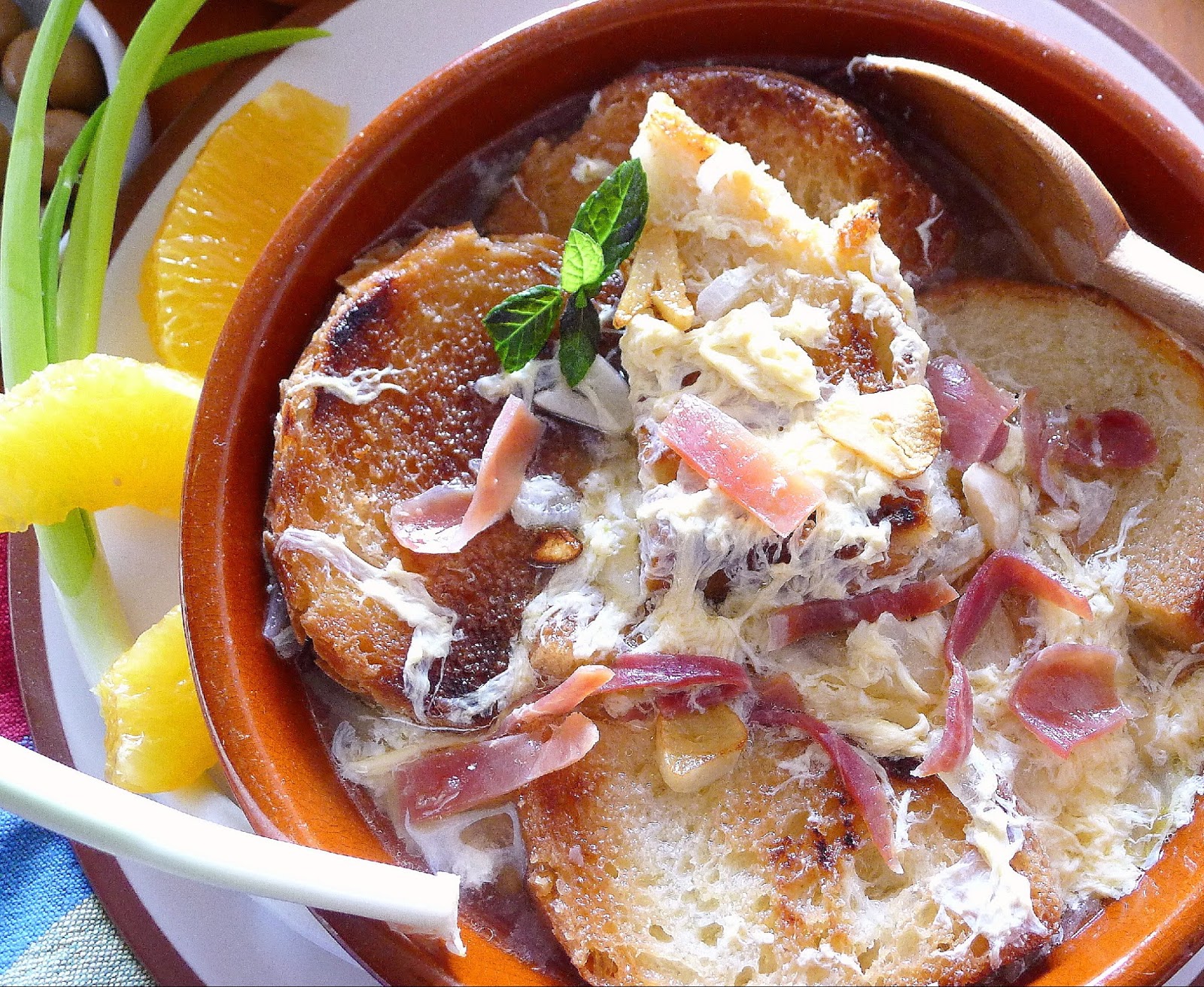 MY KITCHEN IN SPAIN GARLIC SOUP IS COMFORT FOOD