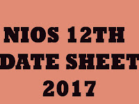 NIOS NIOS 12th Date Sheet 2017
