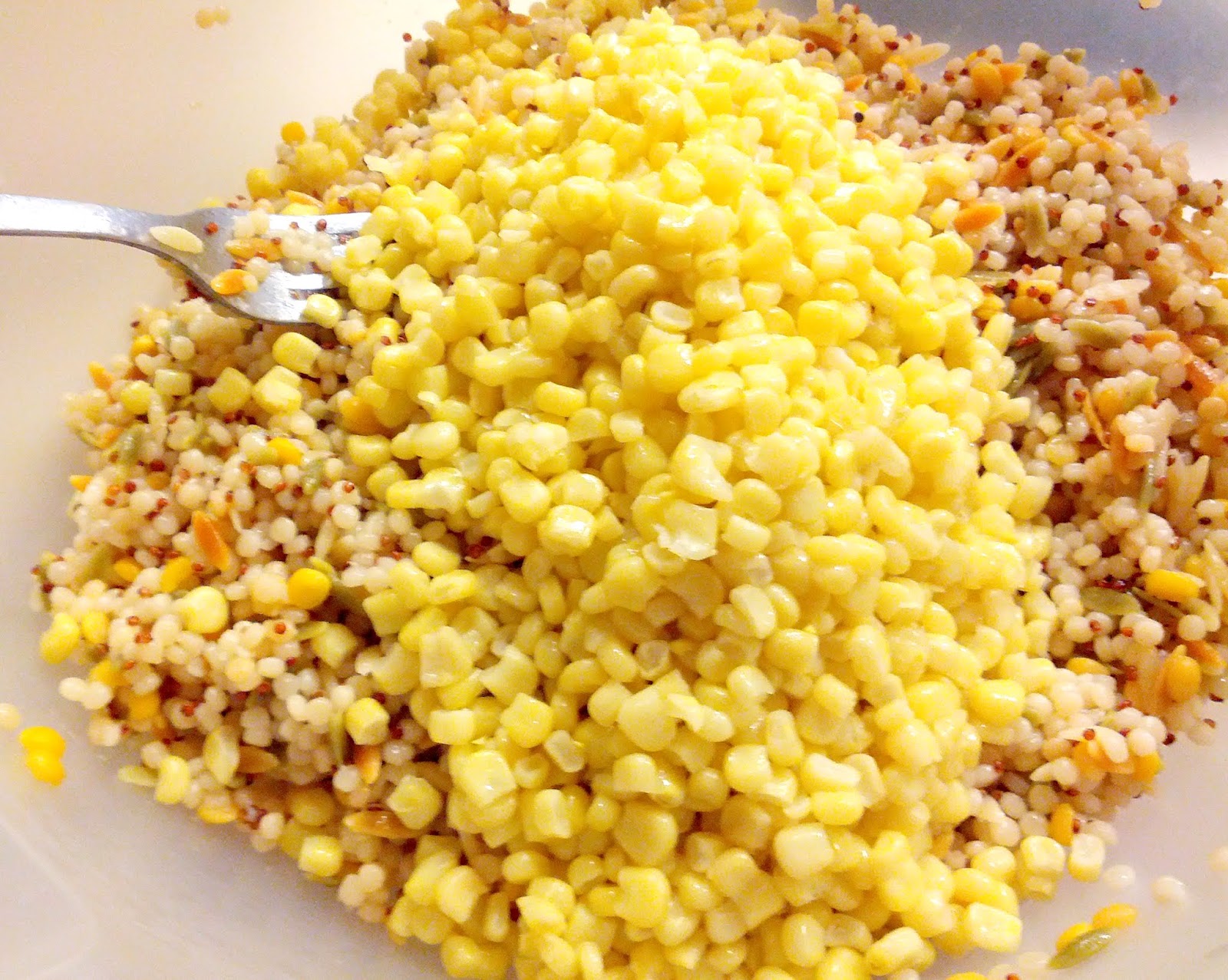 Too Spicy! CucumberCorn Cous Cous Salad