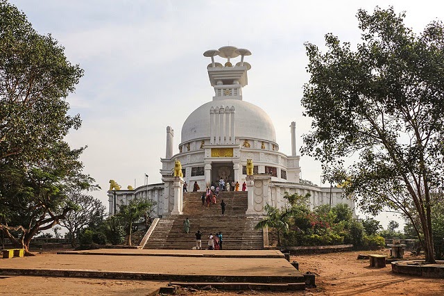 Shanti Stupa in Dhauli, Orissa