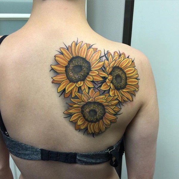 Tatuagem de girassol Tatuagem de girassol