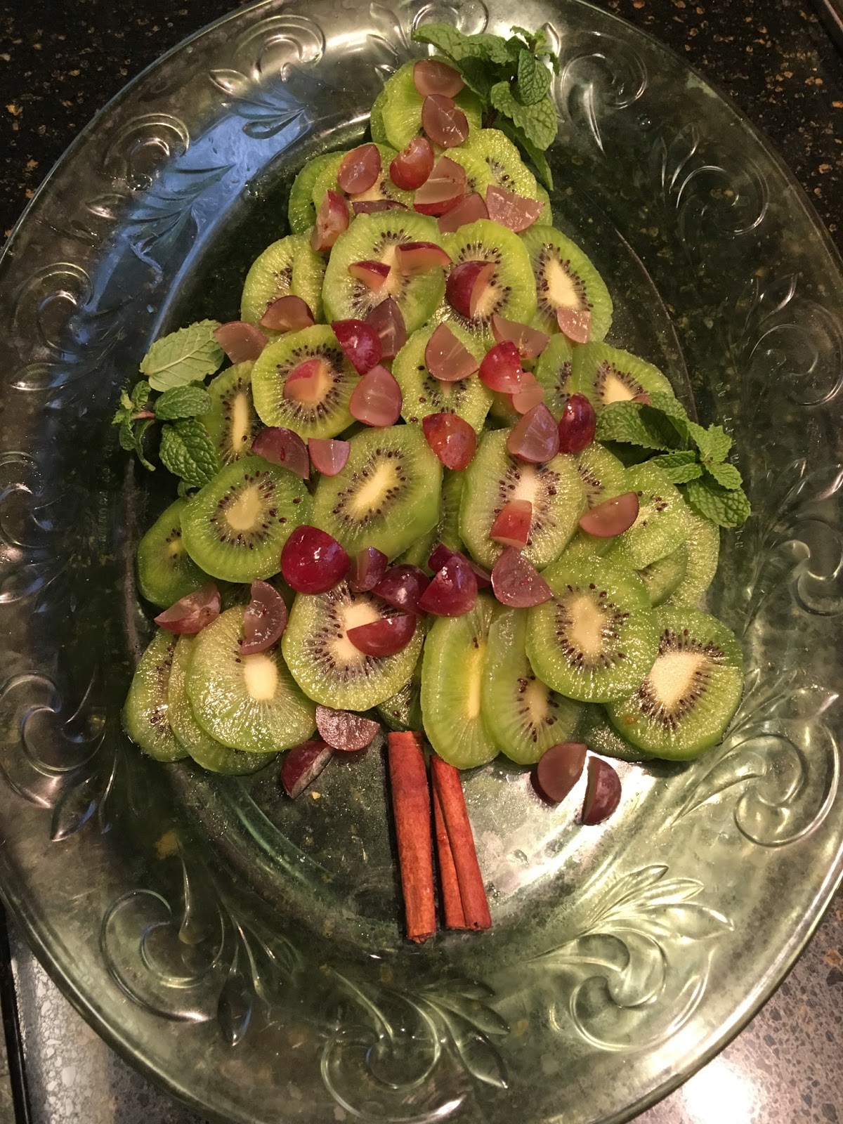 Cooking with Barry & Meta Kiwi Christmas Tree Holiday Fruit Platter