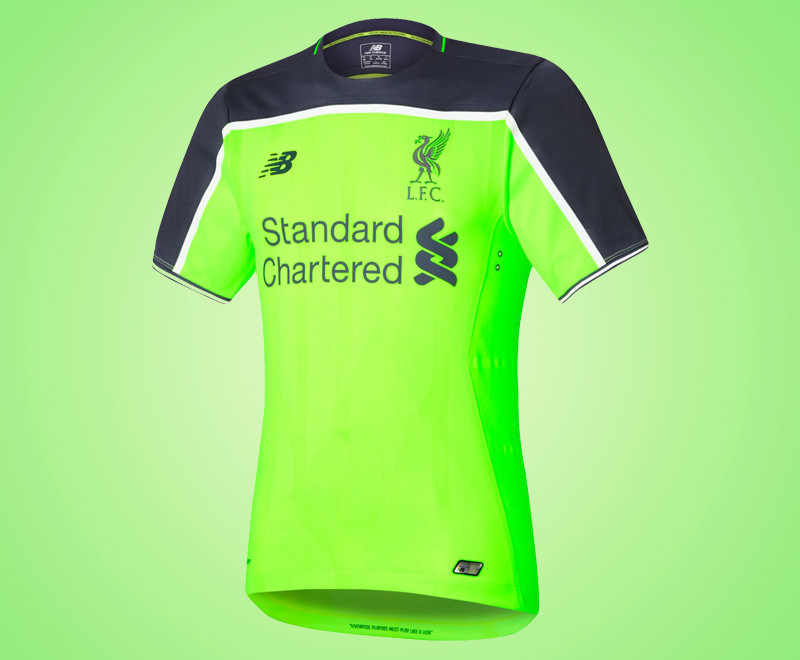 liverpool green away shirt