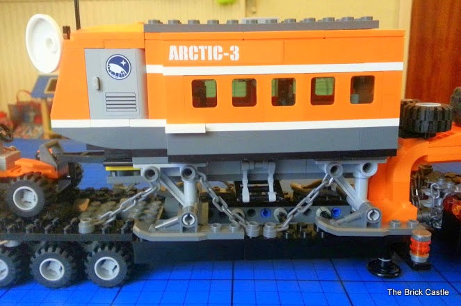LEGO brick mobile laboratory on back of truck