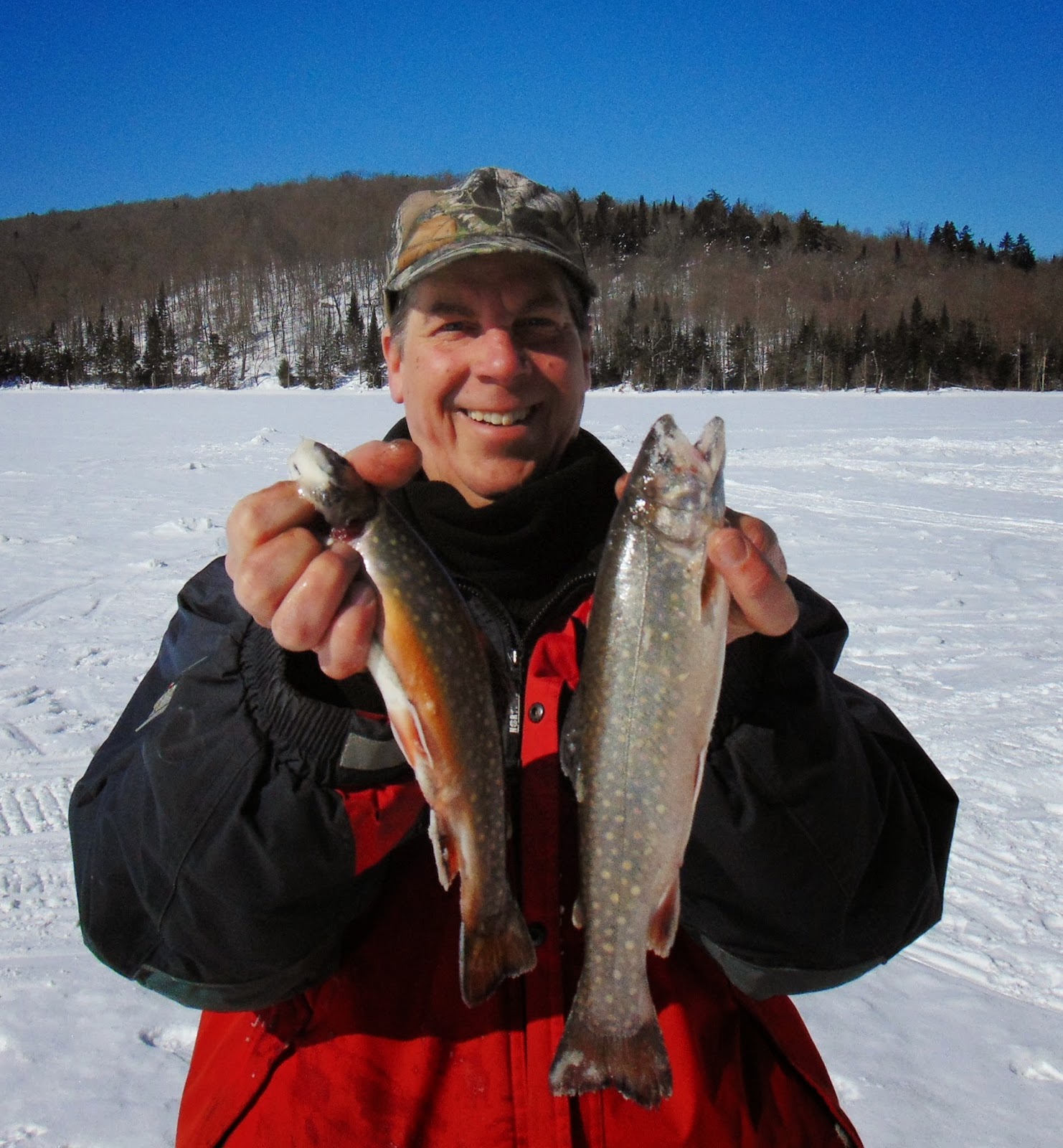 Pêche truite mouchetée en hiver, pêche omble de fontaine sur glace, Daniel Lefaivre, blogue de pêche