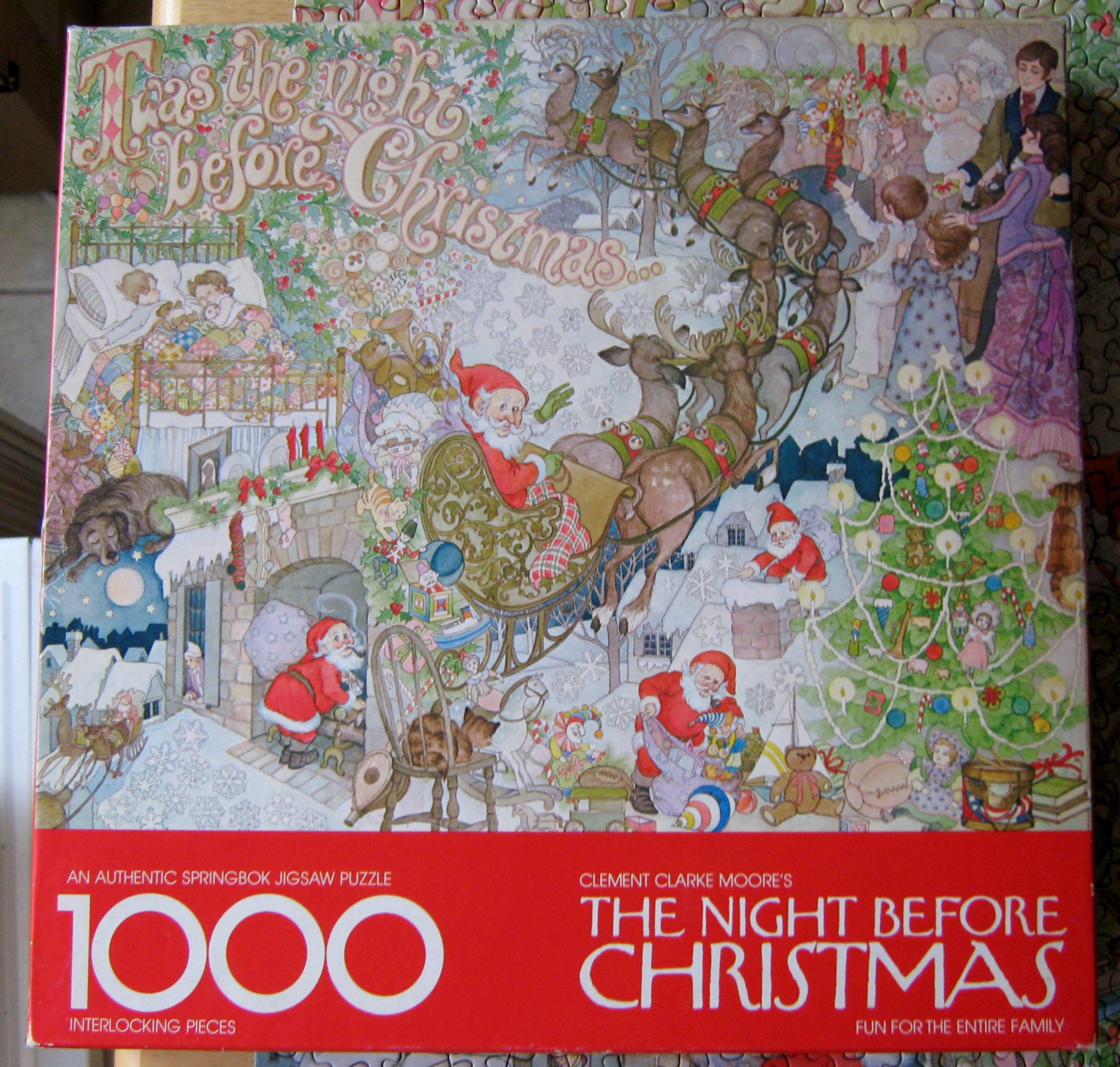 Livre Pop-Up « The Night Before Christmas » De Clement Clarke Moore - Édition Hallmark