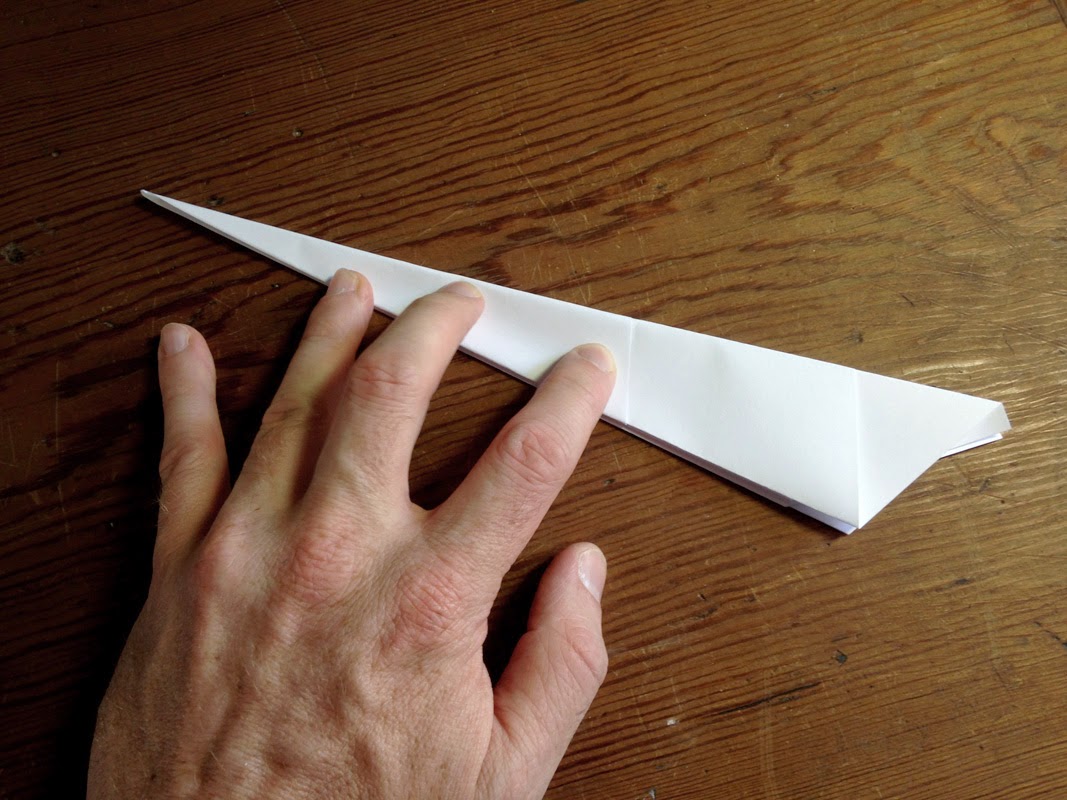 How to fold a MoM Memo Step 5b Turn over and fold left wing down...