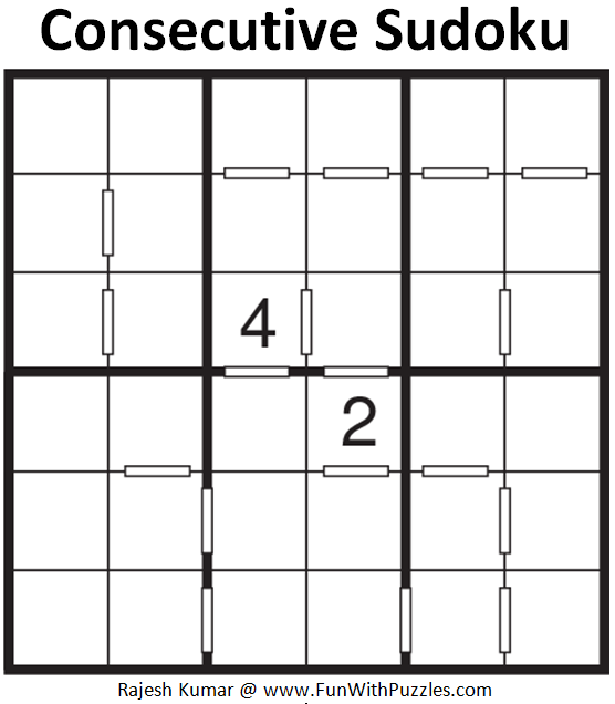 Consecutive Sudoku (Mini Sudoku Series #88)