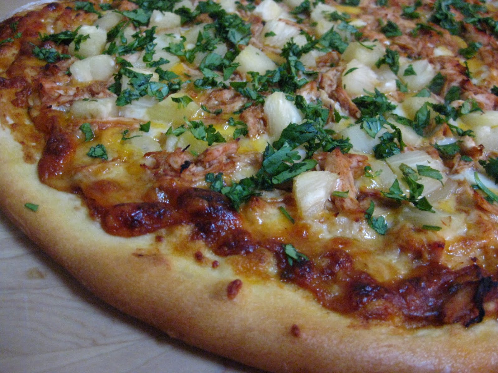 A Taste of Home Cooking Pizza Friday BBQ Chicken and Pineapple Pizza