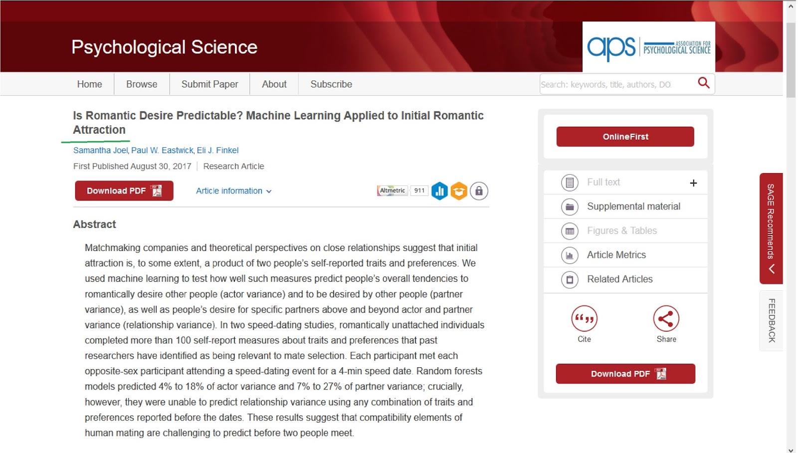 Online Dating Analyzing the Algorithms of Attraction