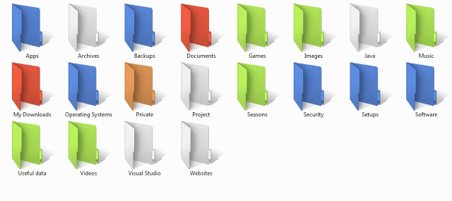 كيفية تلوين مجلداتك على حاسوبك بالوان محتلفة وجميلة colorize your folders Coloring-folders