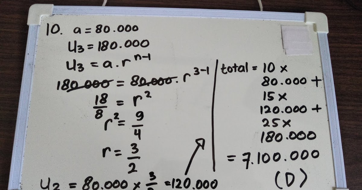 Belajar Happy💖😁 Soal Ujian Matematika IPA Kelas 12 no 10