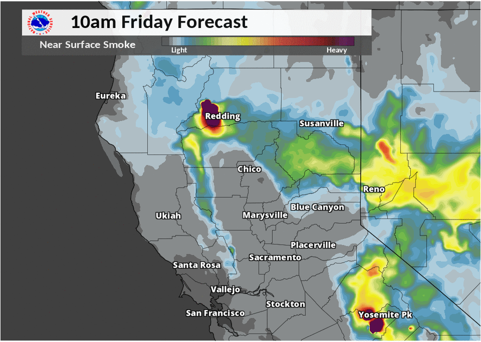 California Smoke Information Friday, July 27 NWS Sacramento Smoke