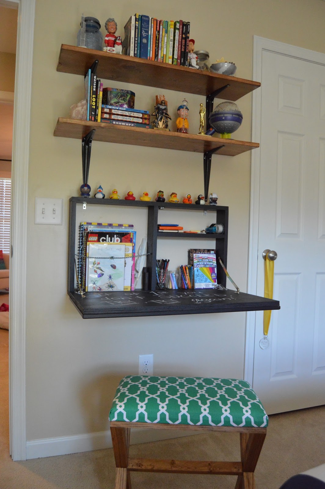 Designed To Dwell DIY PullDown Wall Desk