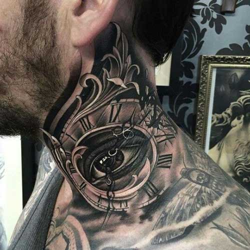 neck tattoo man neck tattoo man
