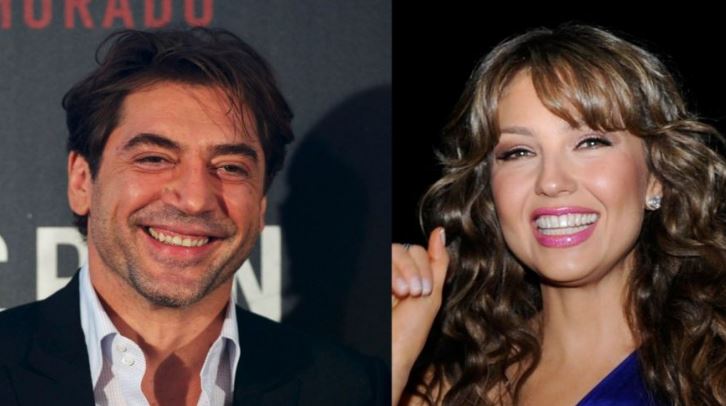 Thalía y Javier Bardem