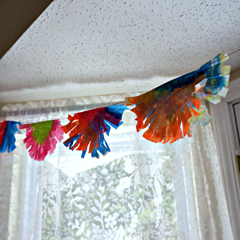Craftiments:  Coffee Filter Bunting
