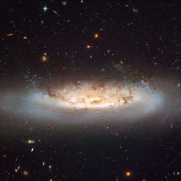 Stripped Spiral Galaxy NGC 4522 portrayed by Hubble ACS