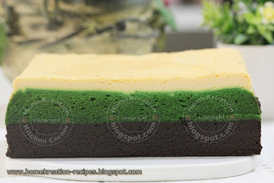 Homekreation Kitchen Corner Kek Belacan Lumut Cheese