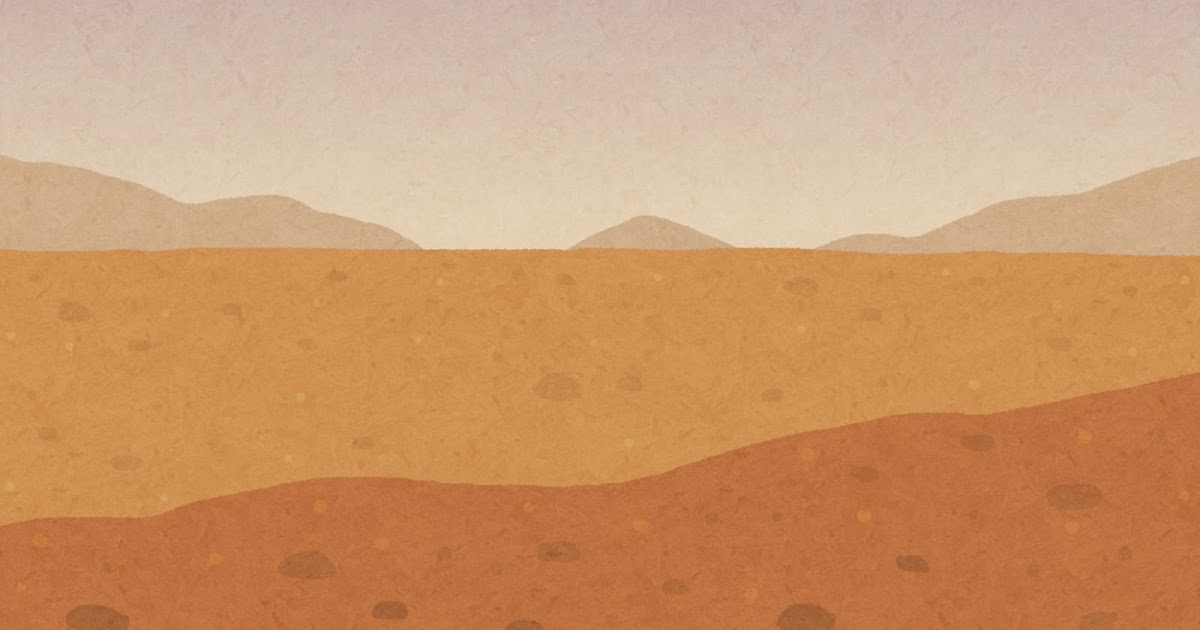 火星の地表のイラスト 背景素材 かわいいフリー素材集 いらすとや