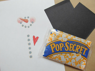 Snowman Printable Popcorn Wrapper