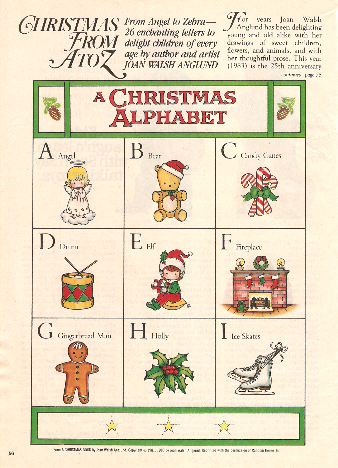 Miss Missy Paper Dolls Christmas Alphabet