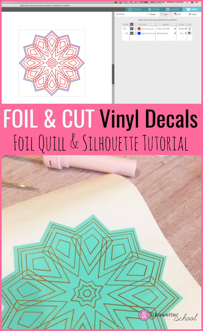 foil quil, foil quill silhouette, foil quill designs, silhouette america blog, silhouette 101
