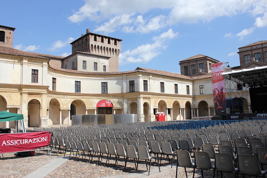 nádvoří Palazzo Ducale v Mantově