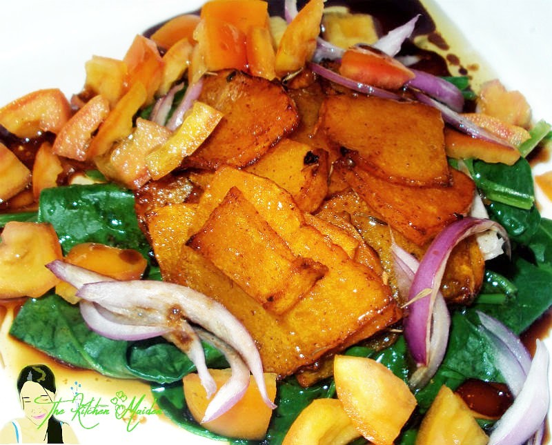 healthy grilled vegetable dish with flavorful soy and vinegar sauce