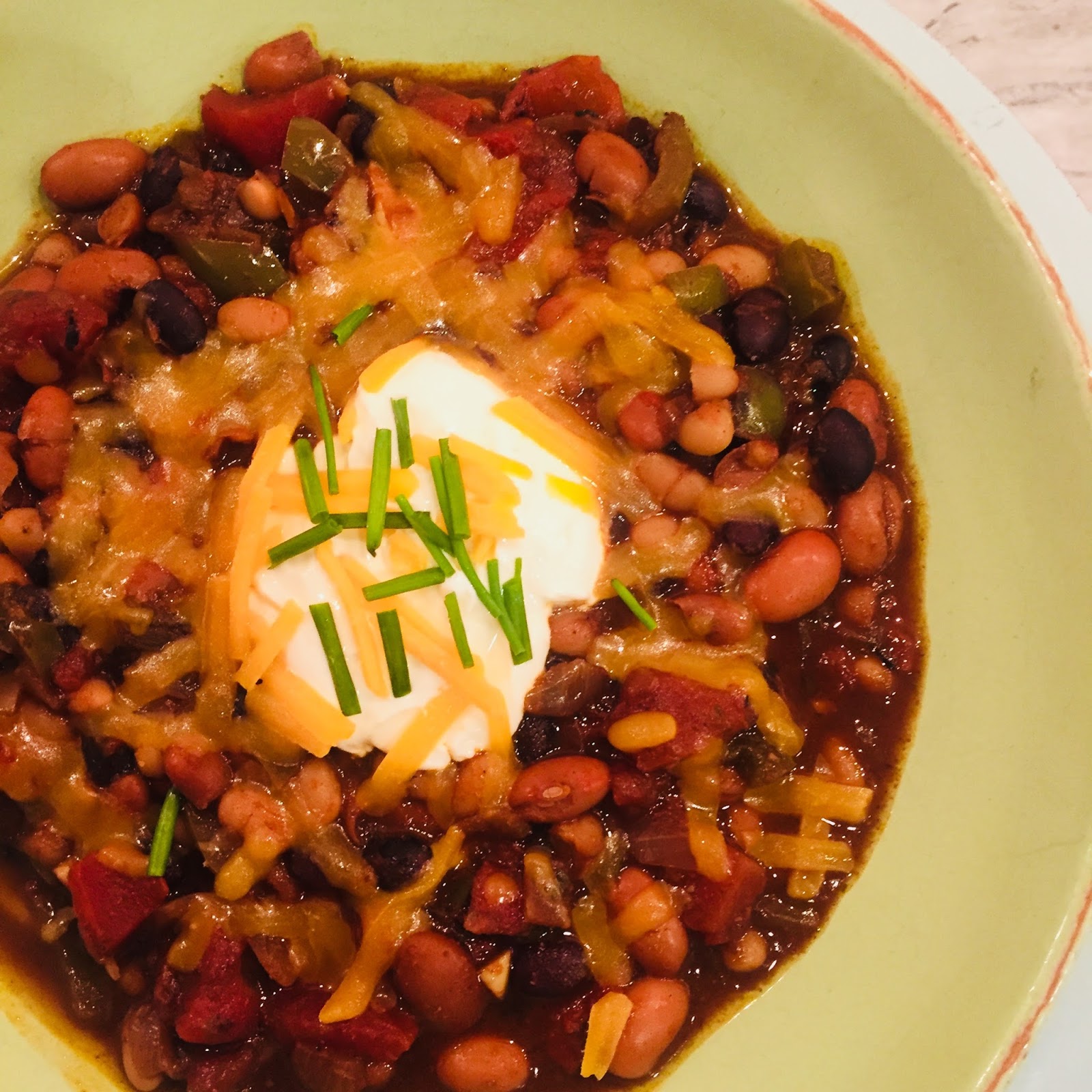 The Wooden Spoon Diaries Three Bean Chocolate Chili