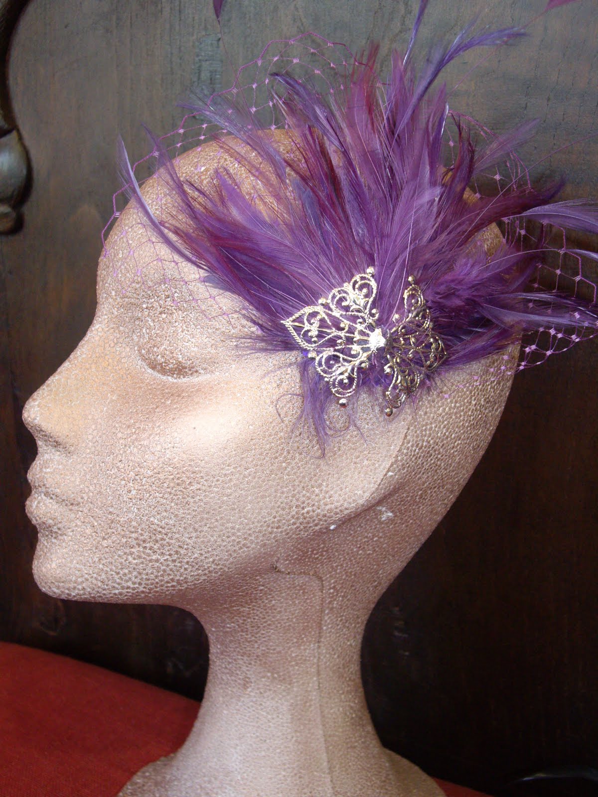 COCU DE LLUZ TOCADOS Mini tocado morado