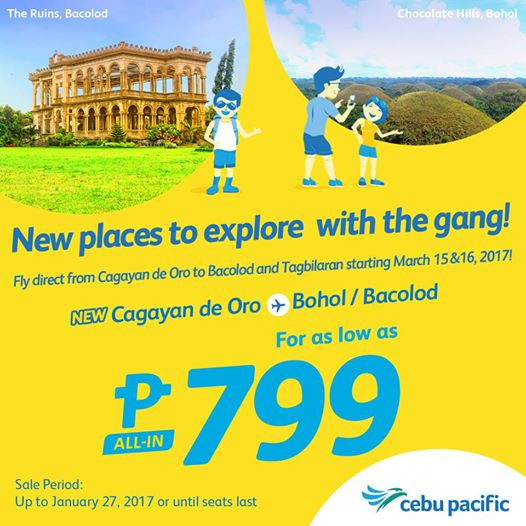 Cebu Pacific 799 Promo Fare 2017