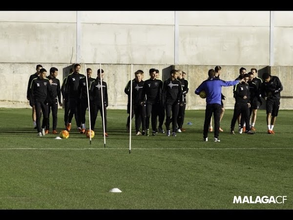 Málaga, entrenamiento hoy en el nuevo anexo