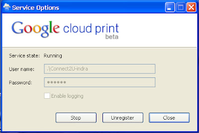 Cloud printer running windows xp