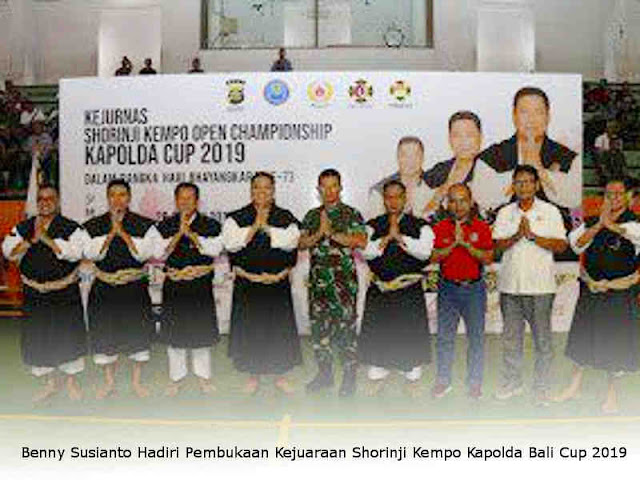 Benny Susianto Hadiri Pembukaan Kejuaraan Shorinji Kempo Kapolda Bali Cup 2019 Benny Susianto Hadiri Pembukaan Kejuaraan Shorinji Kempo Kapolda Bali Cup 2019