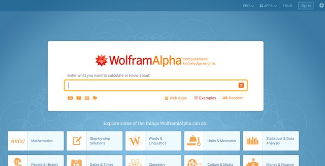 WolframAlpha