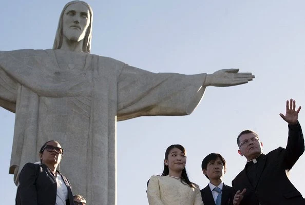 Princess Mako visited Japanese Botanical Garden, and Nikkei Association, and Redeemer Christ Monument in Rio de Janeiro