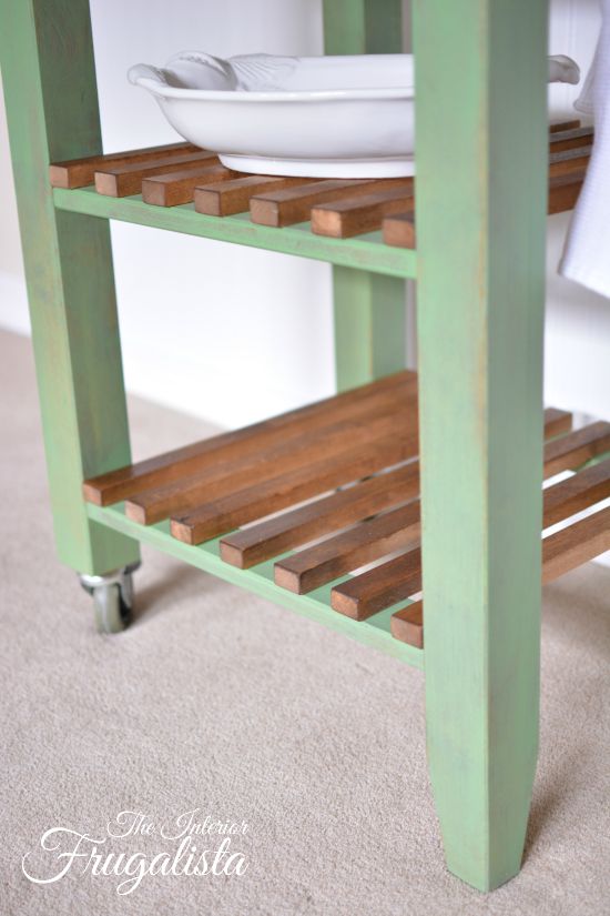 IKEA Bekvam Cart with food safe oiled wooden slats