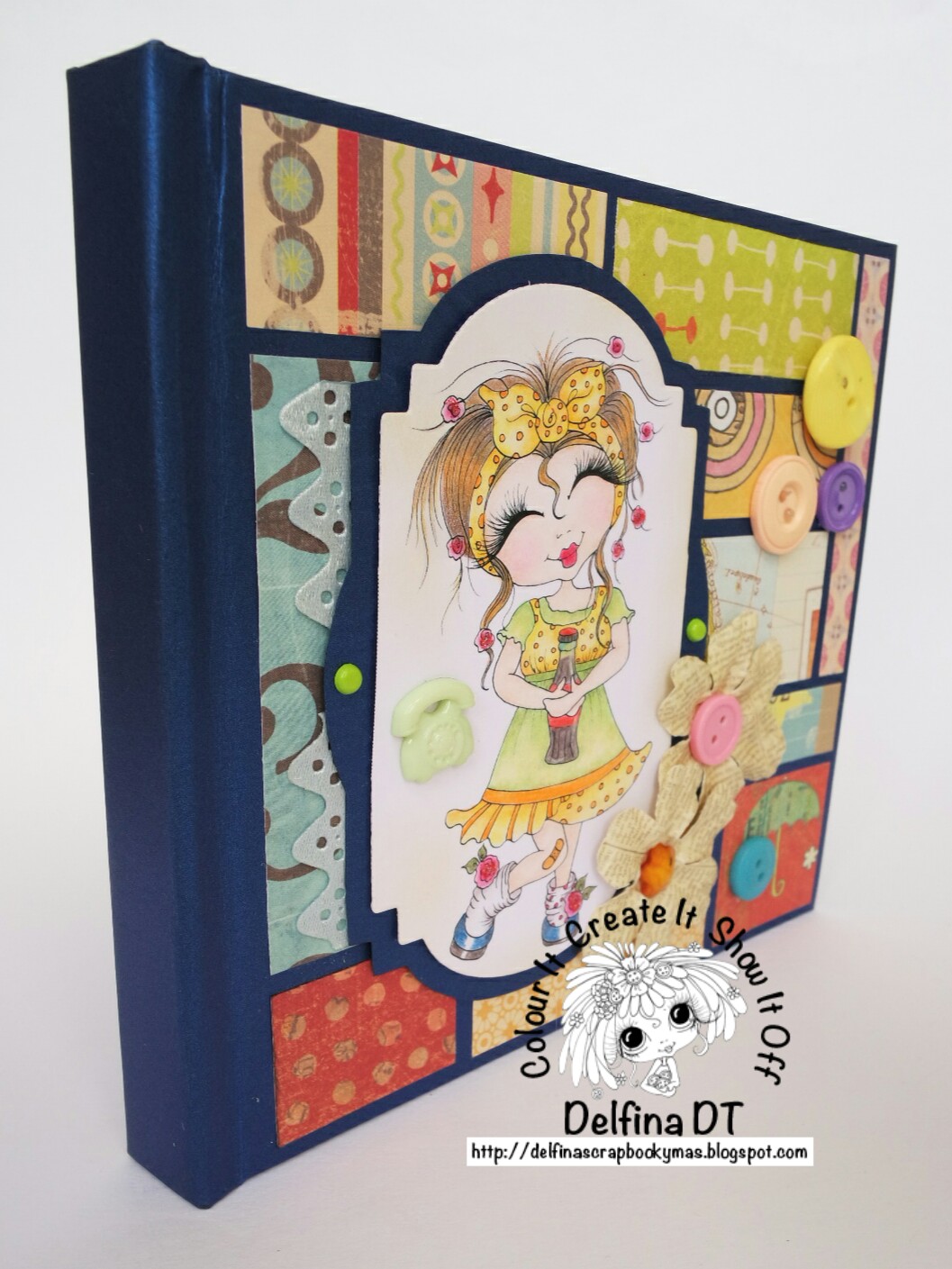 Delfina scrapbook y más... MINI ALBUM RETRO My Besties