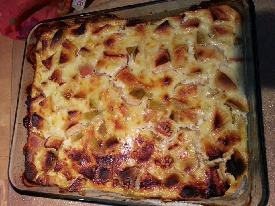 Lecker und kalorienarm kochen: Milchreis Apfel Quark Auflauf