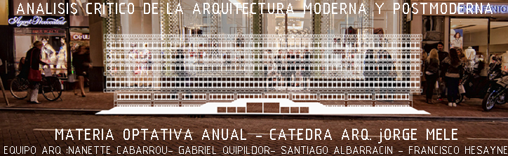 Analisis Critico de la Arquitectura  Moderna y Postmoderna