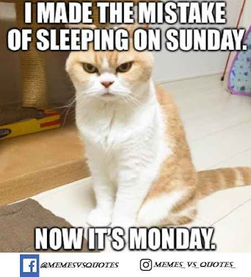 Mistake of sleeping On sunday Now it's Monday