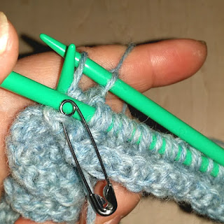 滑り目で作る編み模様の編み方, how to knit a pattern used slip stitch, 以滑针构成的棒针编织花样