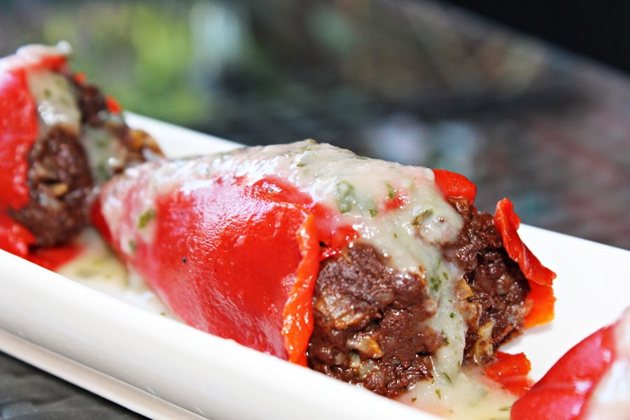 PIMIENTOS RELLENOS DE MORCILLA DE LEÓN 