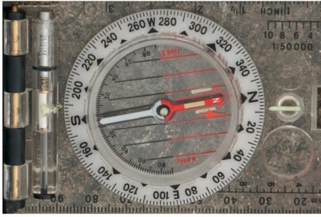 Determination of the Orientation of a Dipping Plane by the the Compass - Clinometer (Photos)