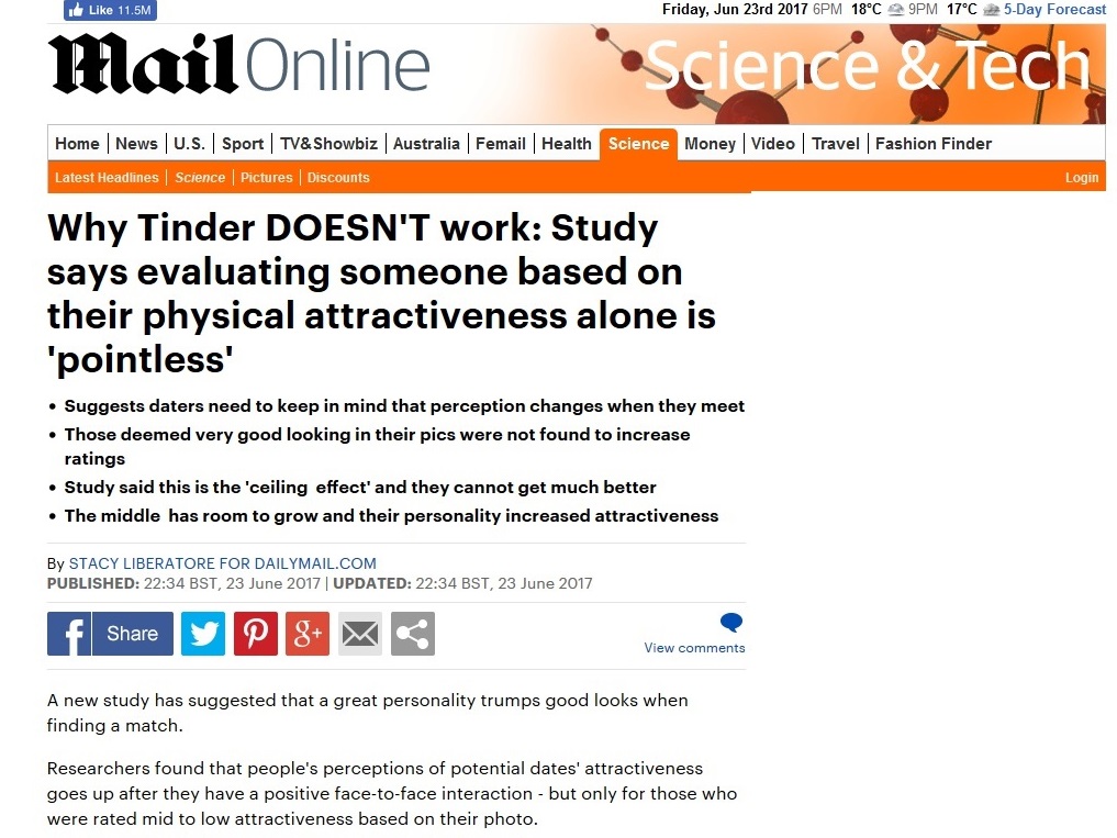 Why online dating doesn t work